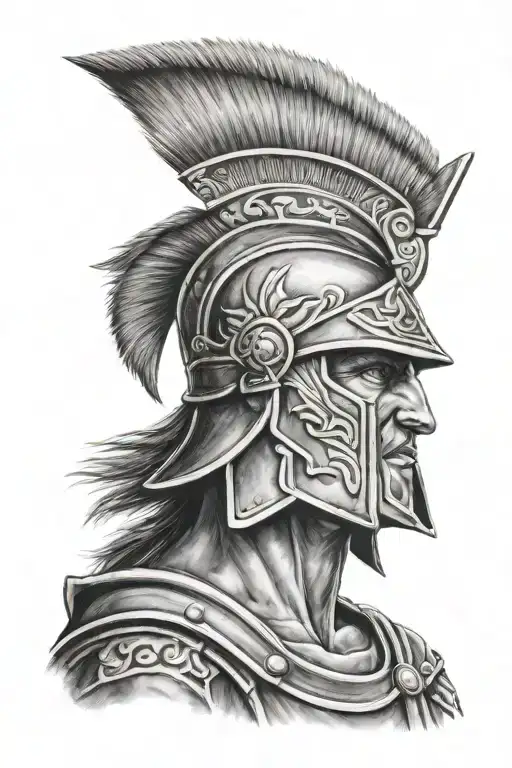 Spartan Soldier From Young To Old Man Smokign