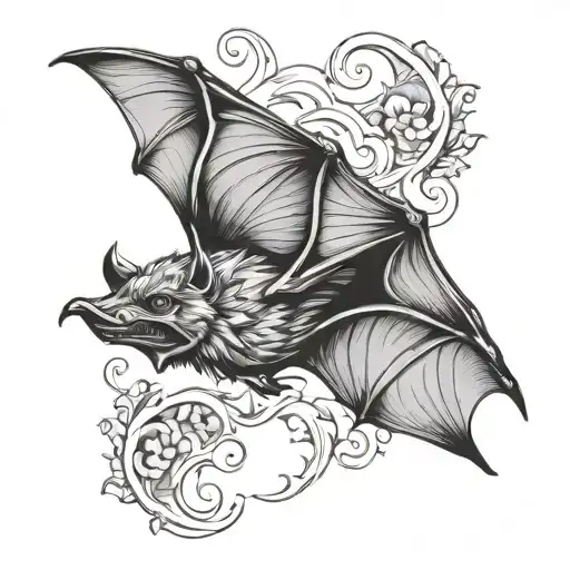 Bat Flying