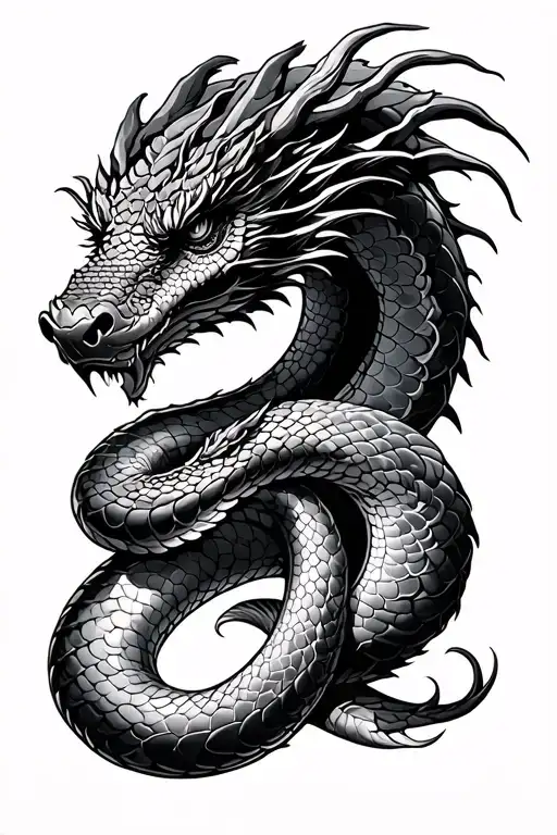 Snake And Dragon