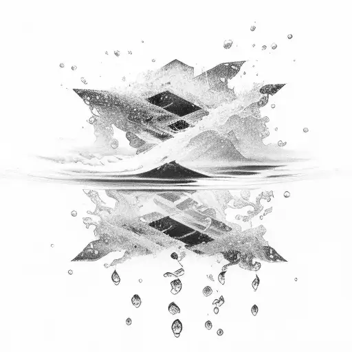 Water Ripple With Lightning