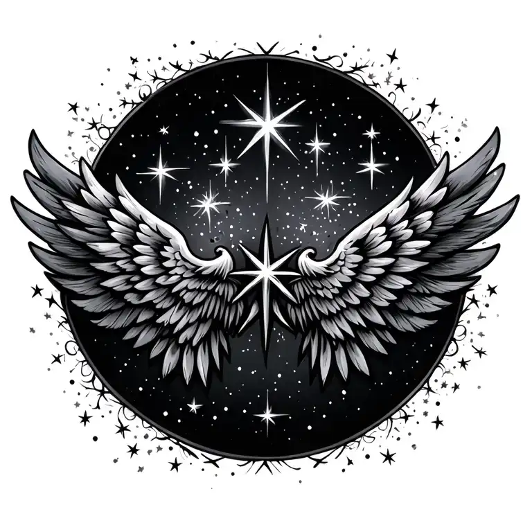 Sparkle Stars And Wings