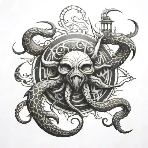 Krake Spread Out With The Sun