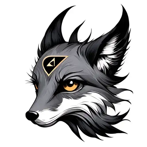 Eye Of Horus With Fox Tail