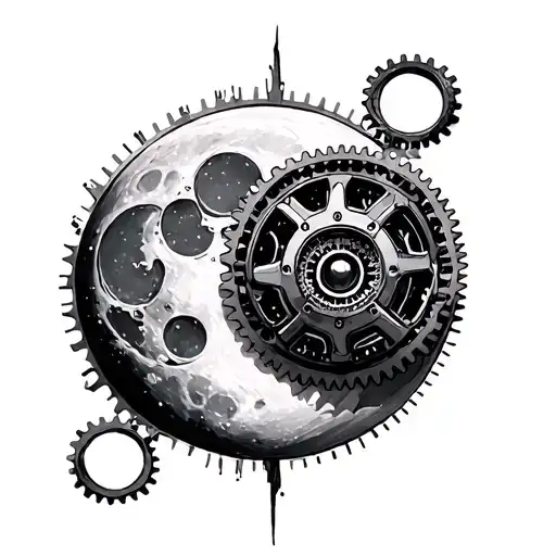 Moon And Gears