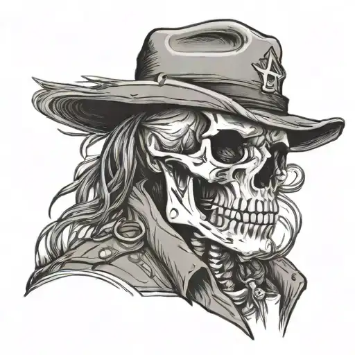 Skeleton In Park Ranger Uniform And Ball Cap