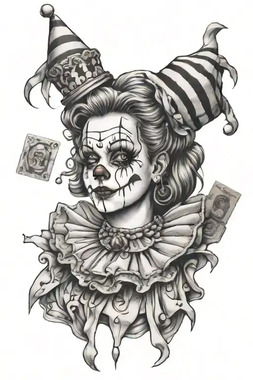 Girl Clown Money