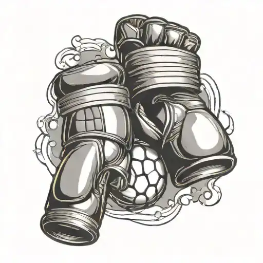Soccer And Boxing Glove
