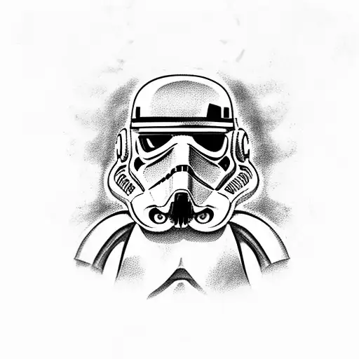 Storm Trooper With Skull