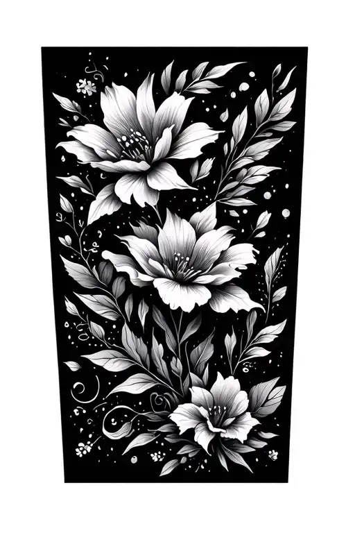 Floral With Nature Elements