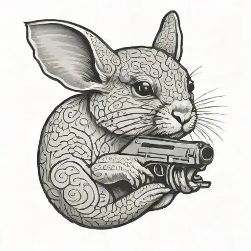 Chinchilla Holding Gun