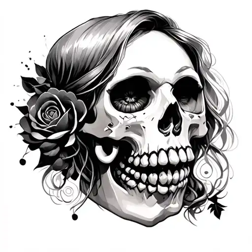 Skull Women Fuck Love