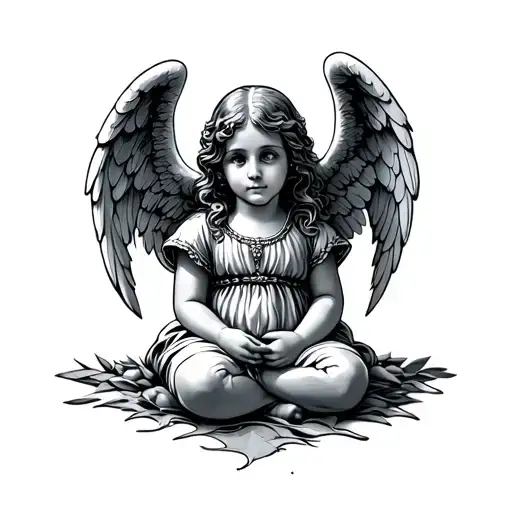 Little Angel Sitting