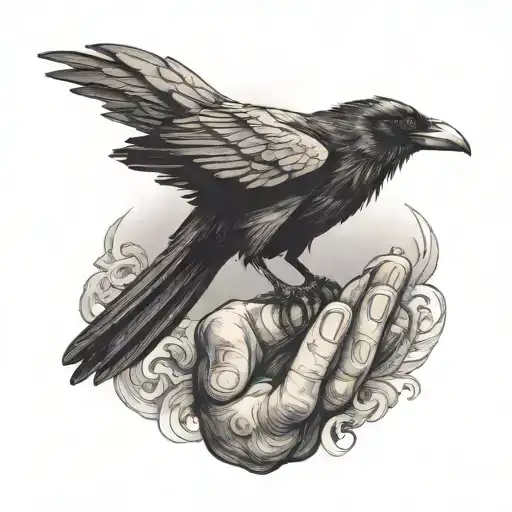 Raven On Hand