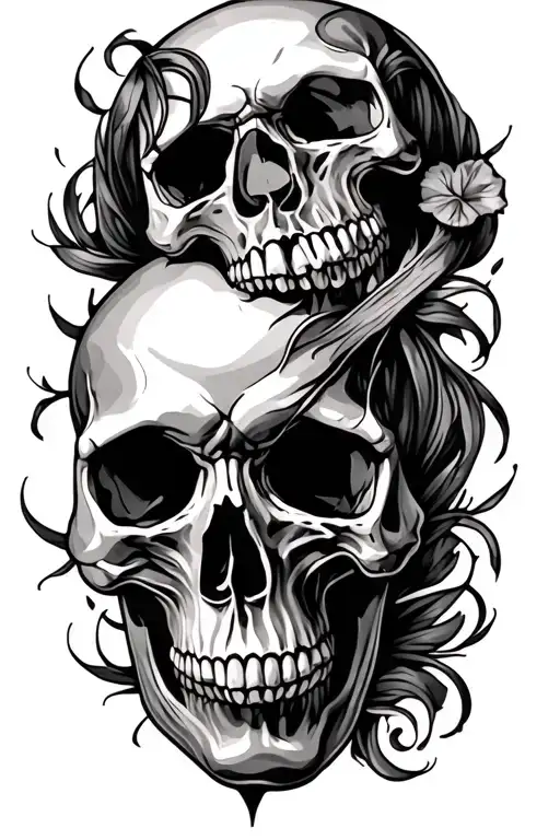 Forearm Tattoo Featuring Skulls