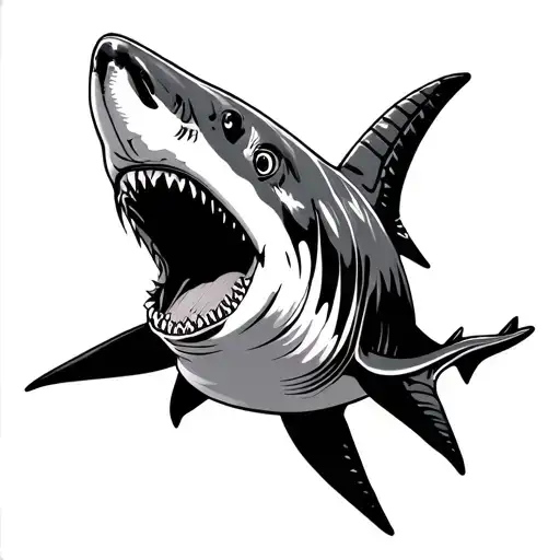 Hammerhead Shark Made From Nordic Patterns Inspired