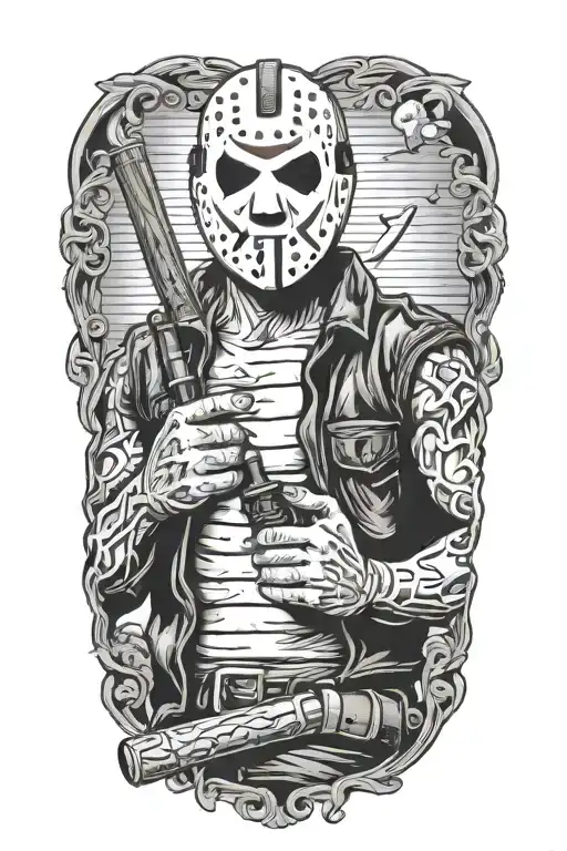 Jason Vorhees Holding Cigar