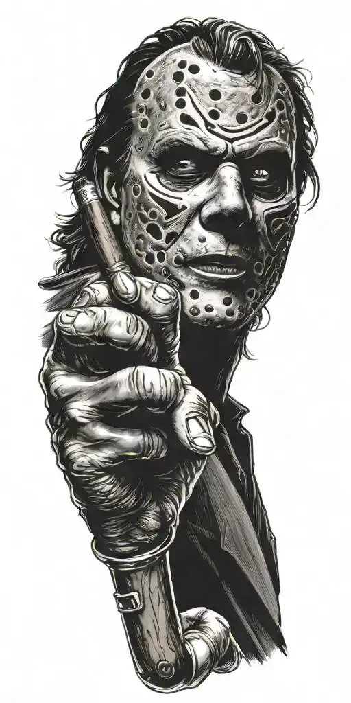 Jason Vorhees Holding Cigar