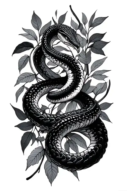 Snakes Leaves Vines