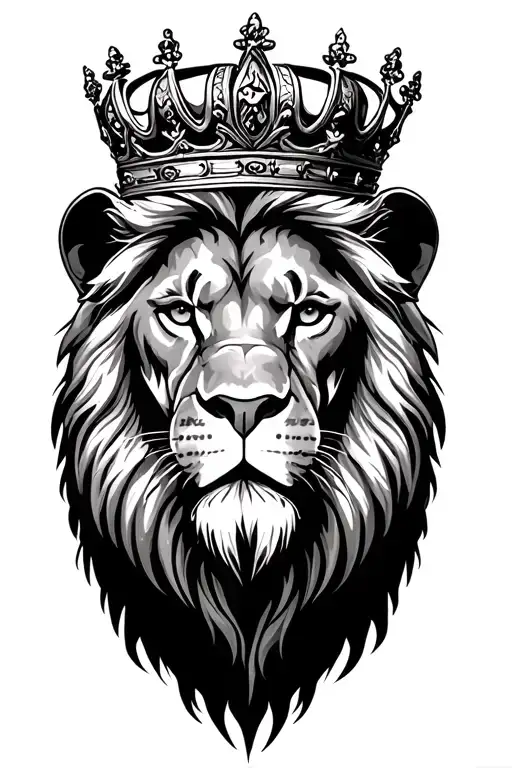Lion Wearing A Crown