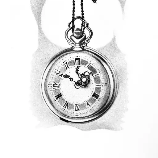 Pocket Watch Playing Card