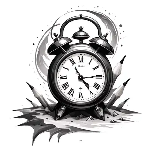 Pencil And Sand Clock