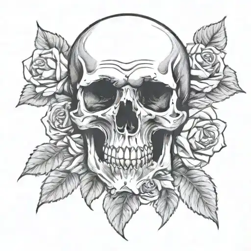 Skull And Roses