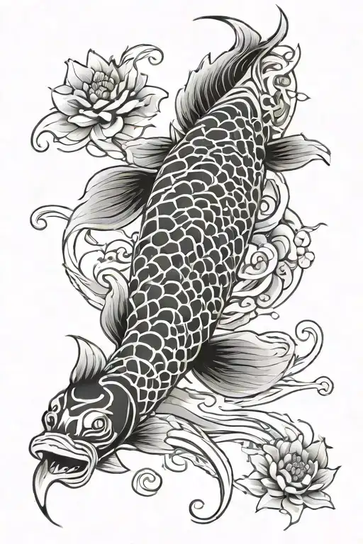 Japanese Koi Dragon