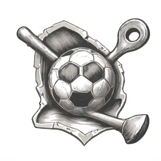 Soccer Ball And Shovel