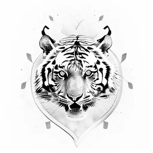 Tiger Inside Of A Heart