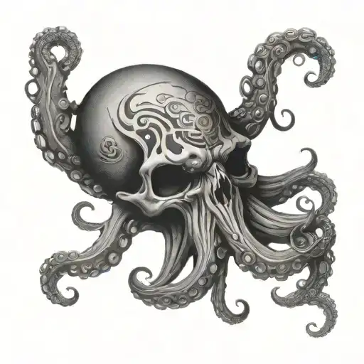 Skull Octopus Wrapped