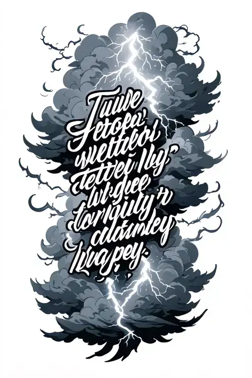 Lightning And Clouds Surrounding Quote
