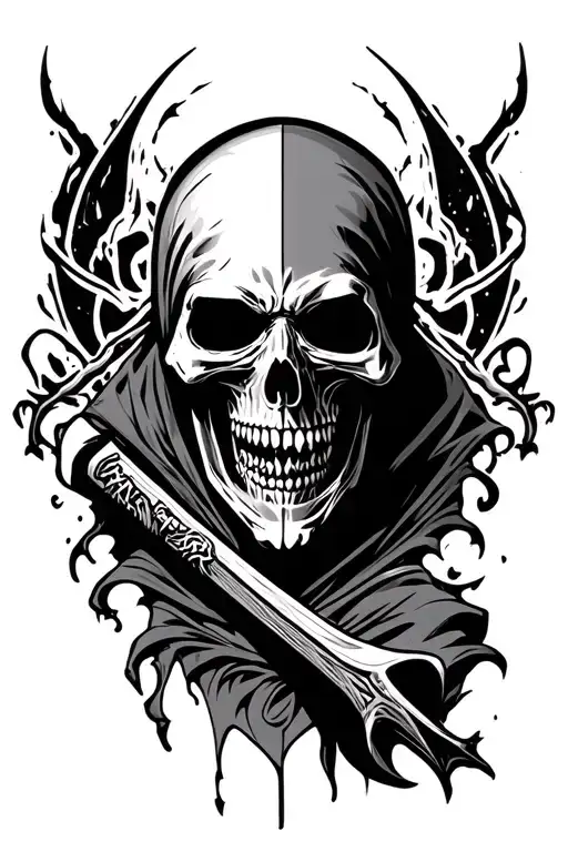Linkin Park Logo With Grim Reaper