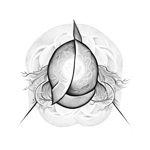 Half Moon Half Sun Wrapped In Vines