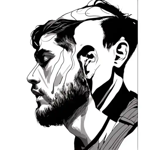 Minimalist Men Depression Alone