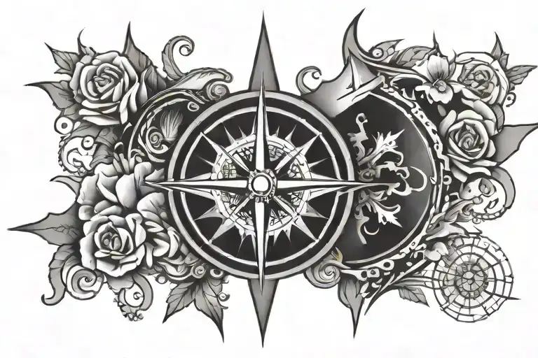 Compass Rose Surrounded