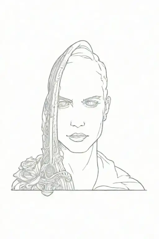 Angel Holding A Sword