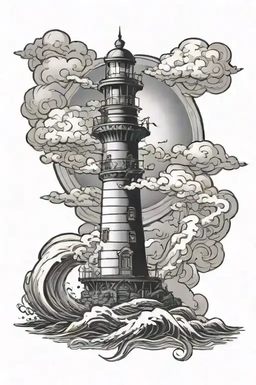 Stormy Lighthouse Guiding