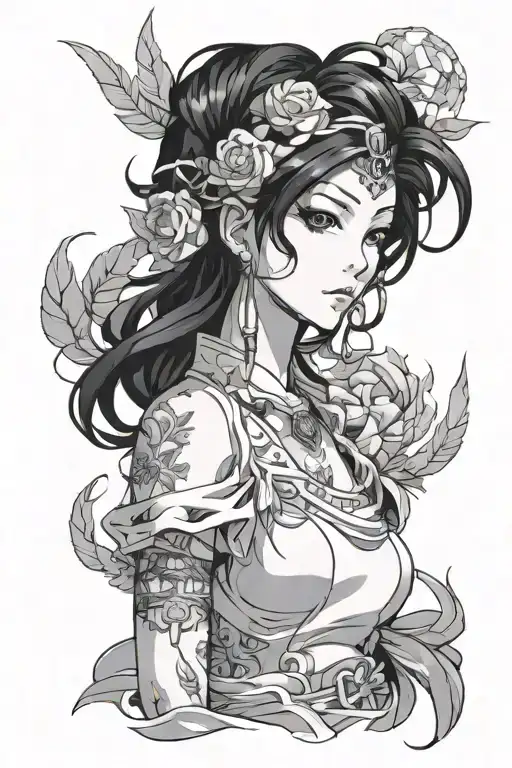 Black Hair Woman Anime Characters