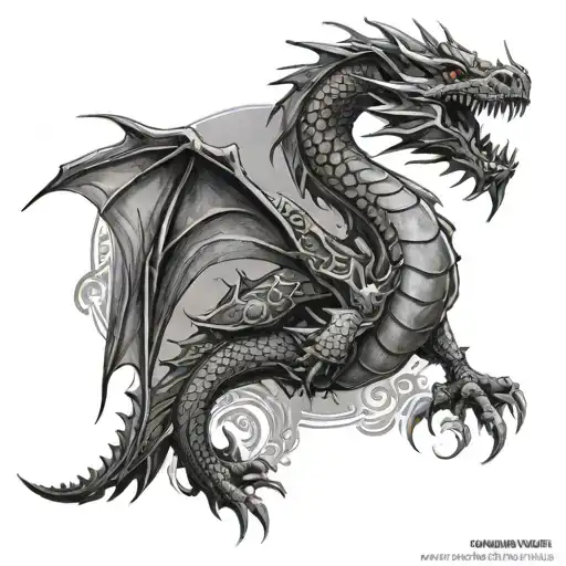 Red Dragon For Forearm