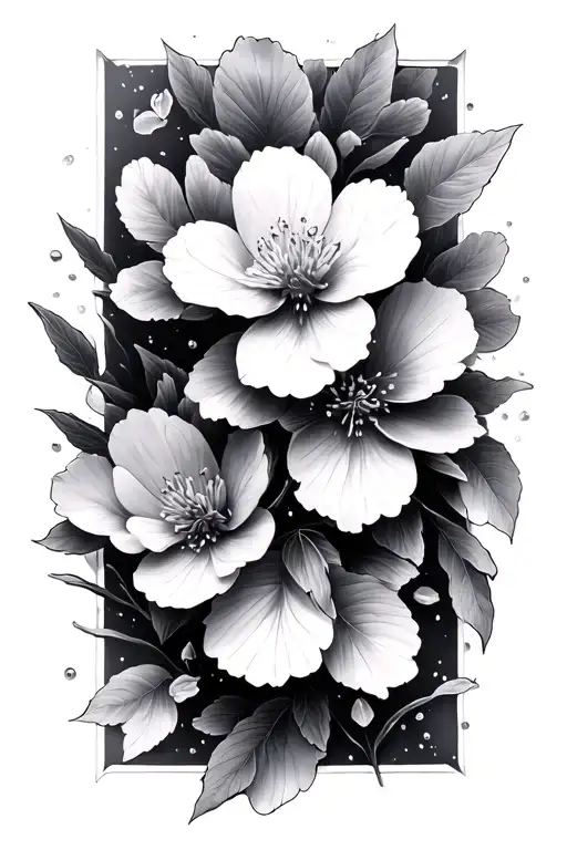 Cherry Blossom Petals Falling Star