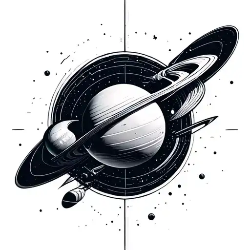 Outerspace Realism With Geometric Design Incorporating