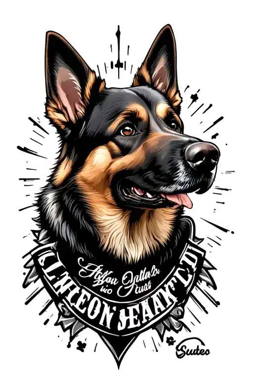 Police K9 With Wording