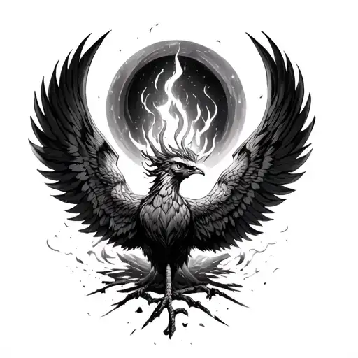 A Phoenix As You Resurrect The Ashes And Wings Falls Off The Coals