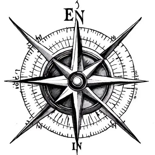 Simple N S E W Compass