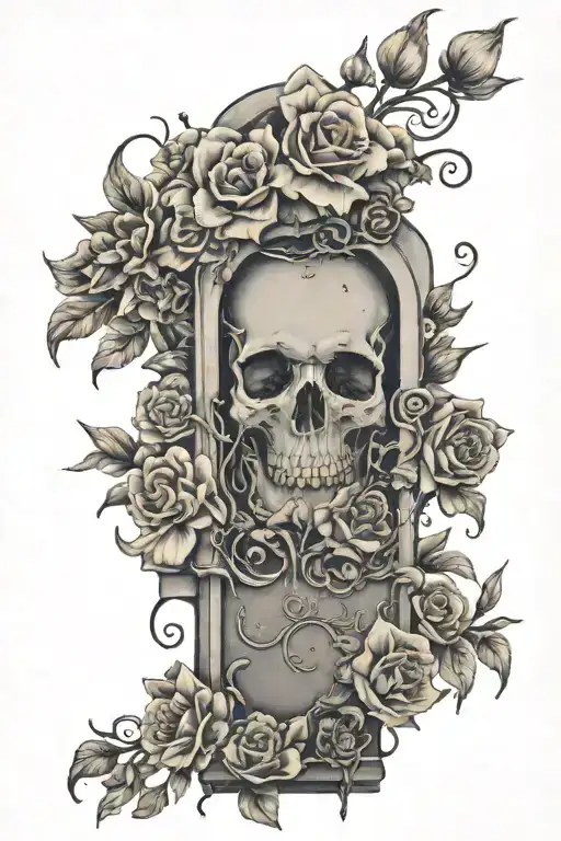 Girly Grave Yard With Lots Of Flowers Blooming