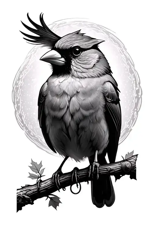 Cardinal With A Halo