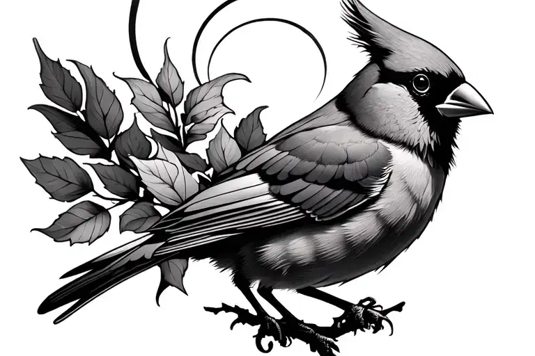 Cardinal With A Halo