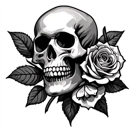 Skull And Roses