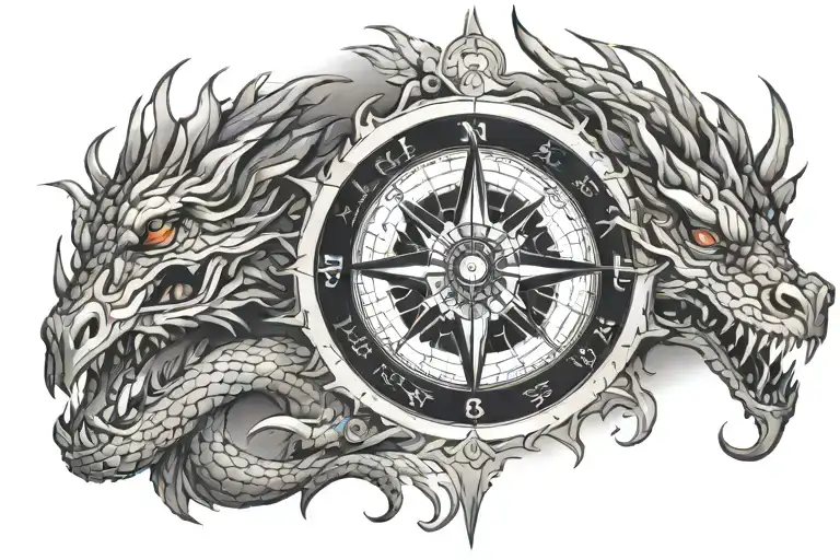 Compass Dragon Face