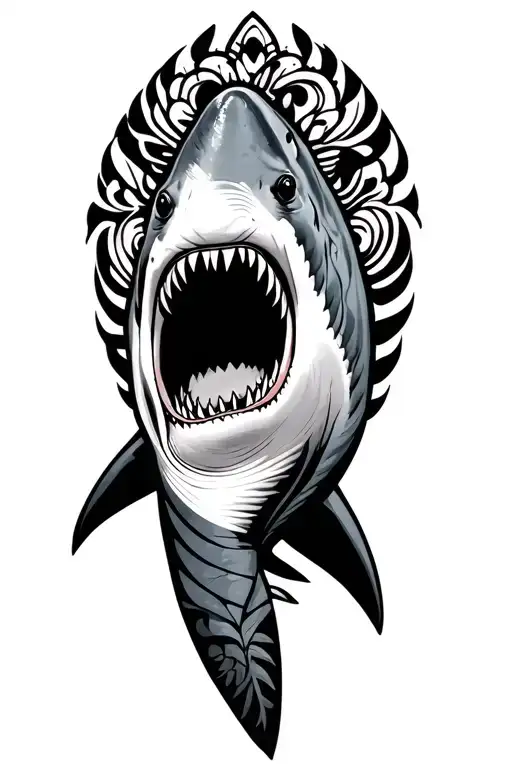 Polynesian Shark Surrounded